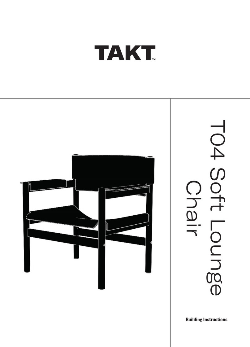TAKT T04 Soft Lounge Chair Instruction Manual