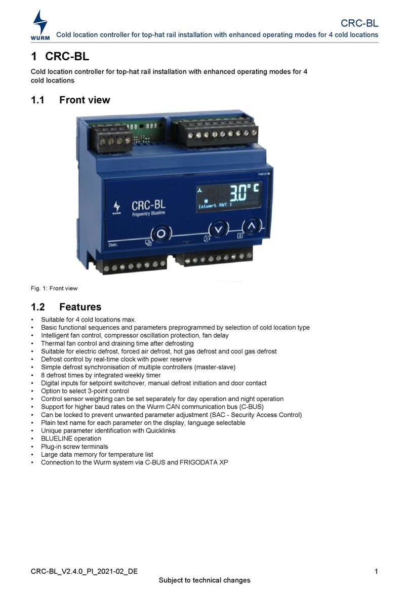 WURM CRC-BL User manual