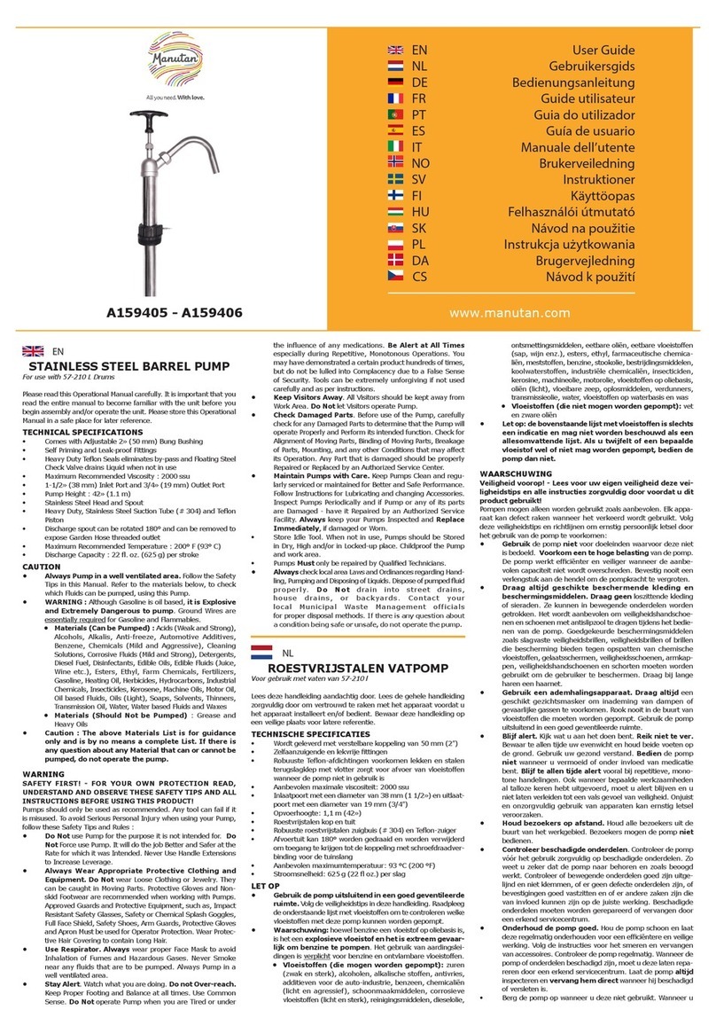 Manutan A159405 User manual