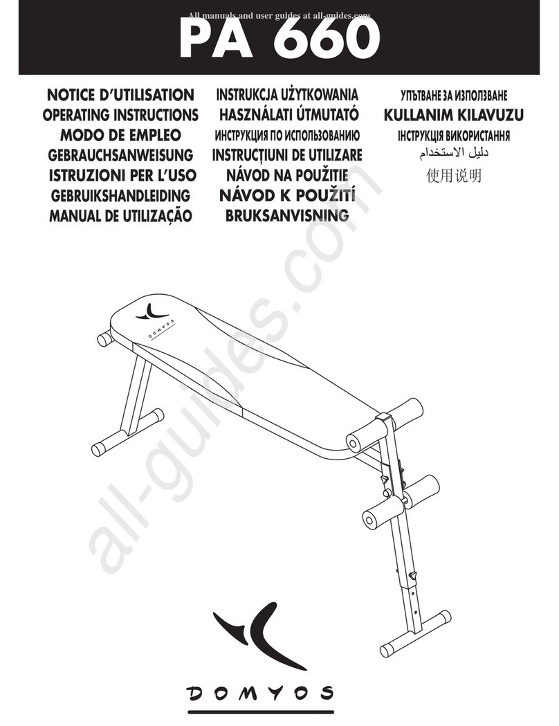 Decathlon Domyos PA 660 User manual