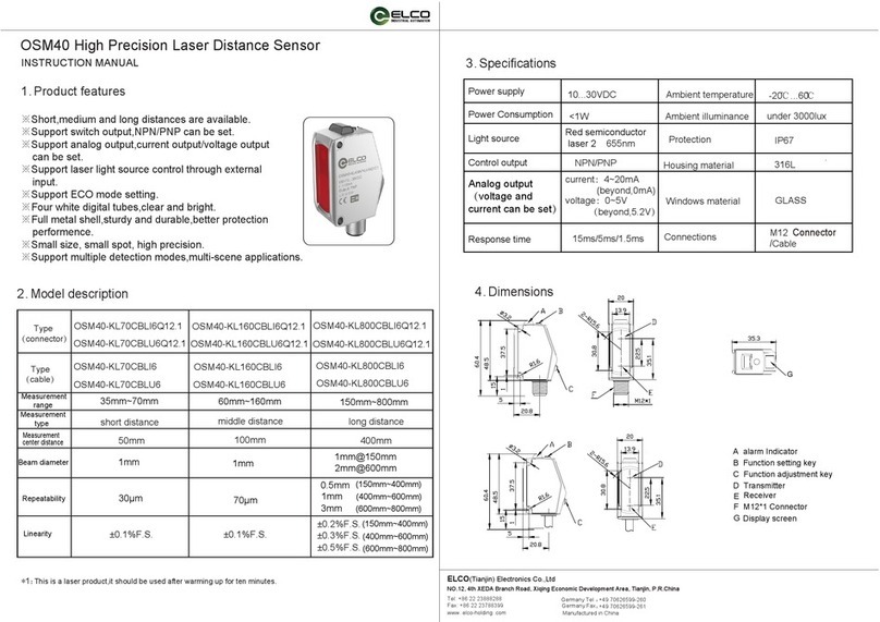 elco OSM40 instruction manual