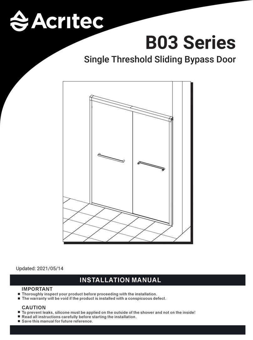 ACRITEC B03 Series installation manual