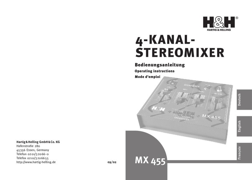 H&H MX 455 operating instructions
