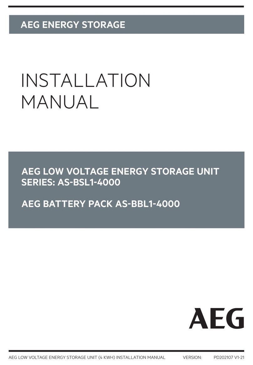 AEG AS-BSL1-4000 Series installation manual