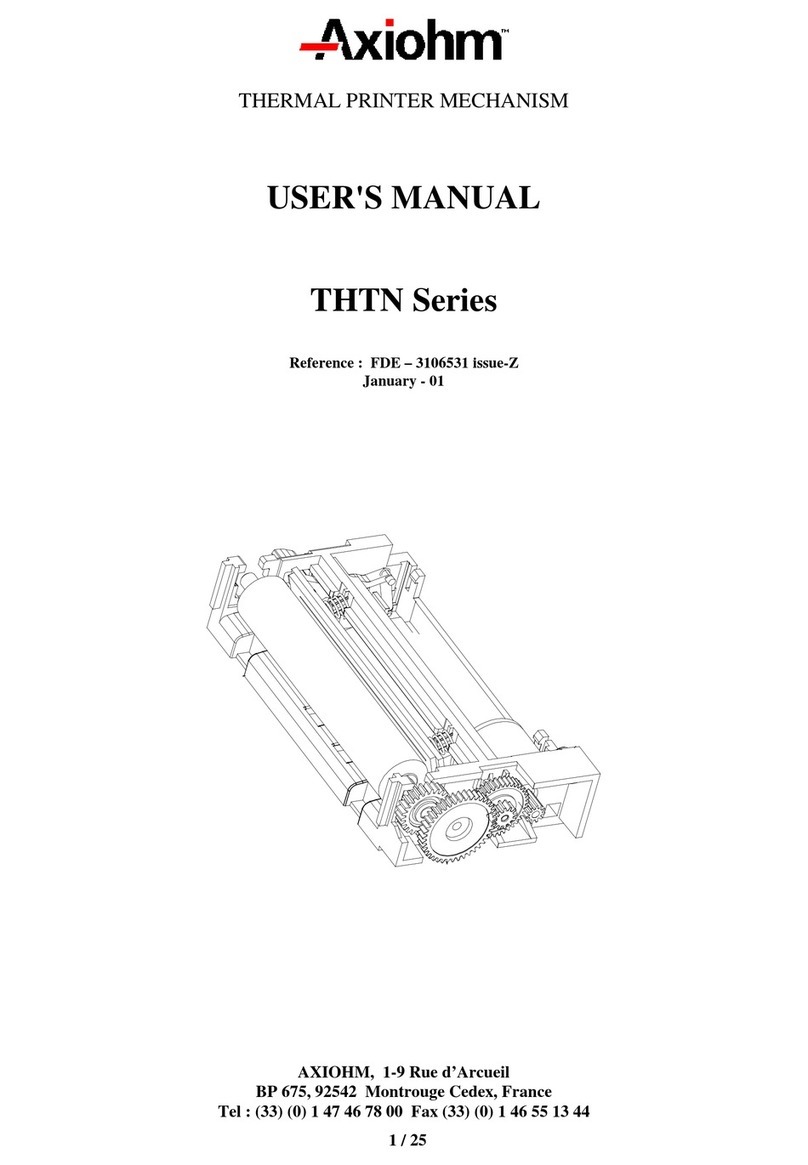Axiohm THTN Series User manual