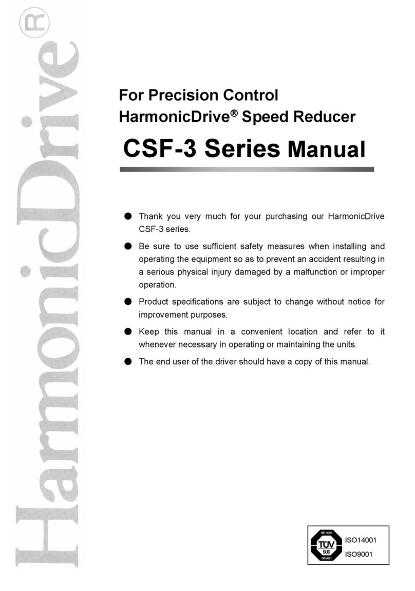 Harmonic Drive CSF-3 Series manual