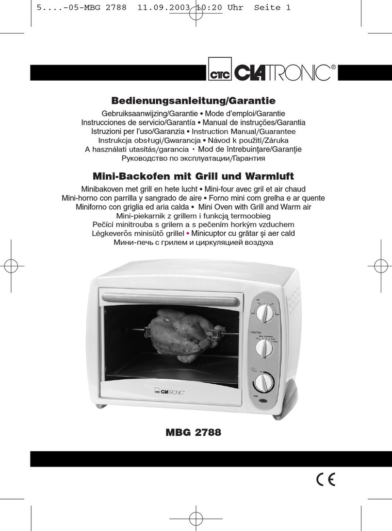 CTC Union Clatronic MBG 2788 Instruction manual & guarantee