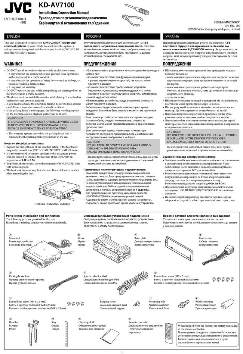 JVC KD-AV7100 Guide