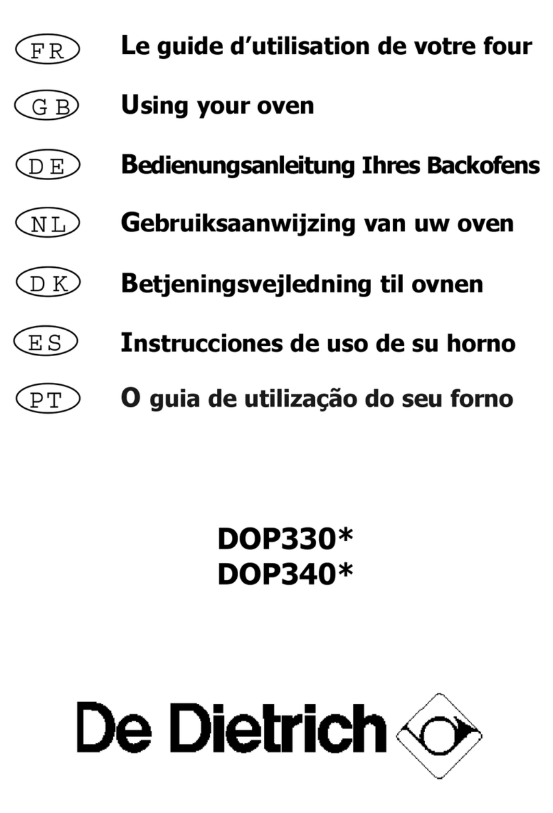 DeDietrich DOP330 Series User manual