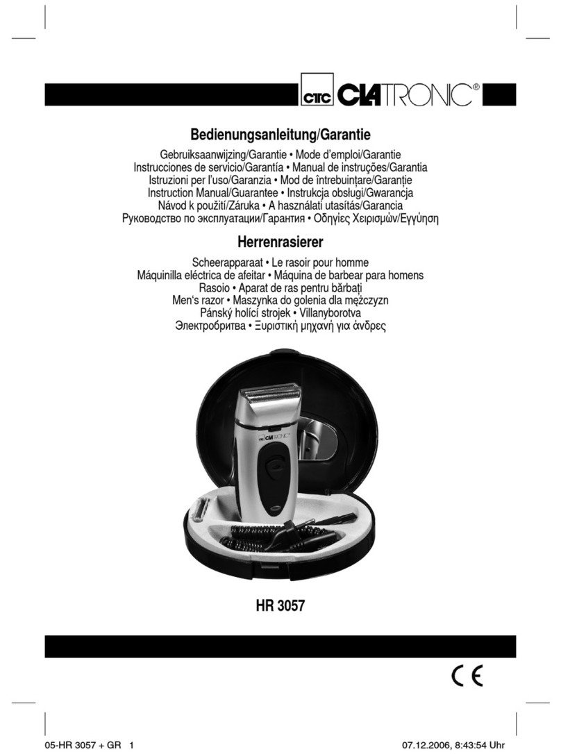 CTC Union Clatronic HR 3057 Instruction manual & guarantee