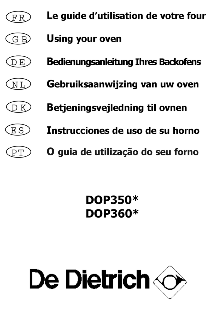 DeDietrich DOP350 Series User manual