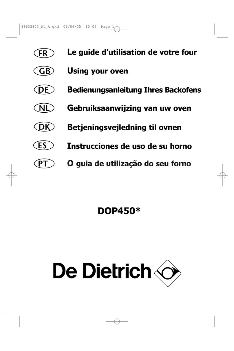 DeDietrich DOP450 Series User manual