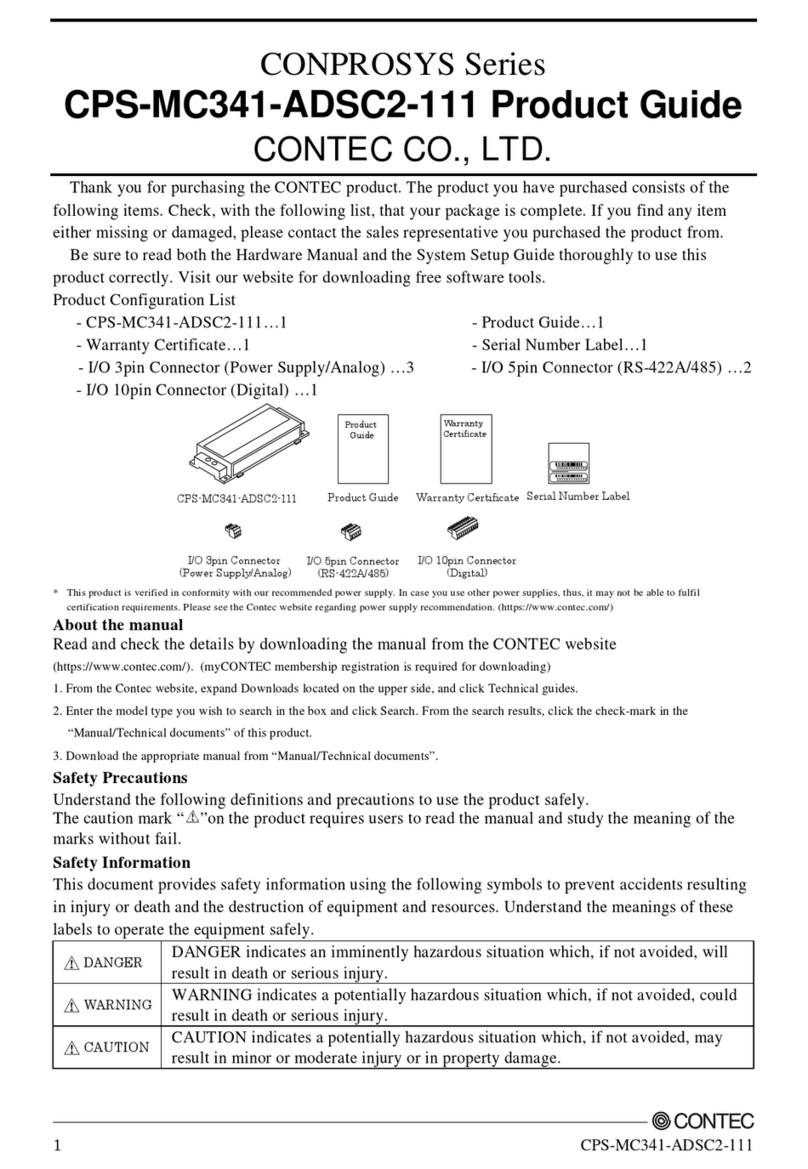 Contec CONPROSYS Series Product guide