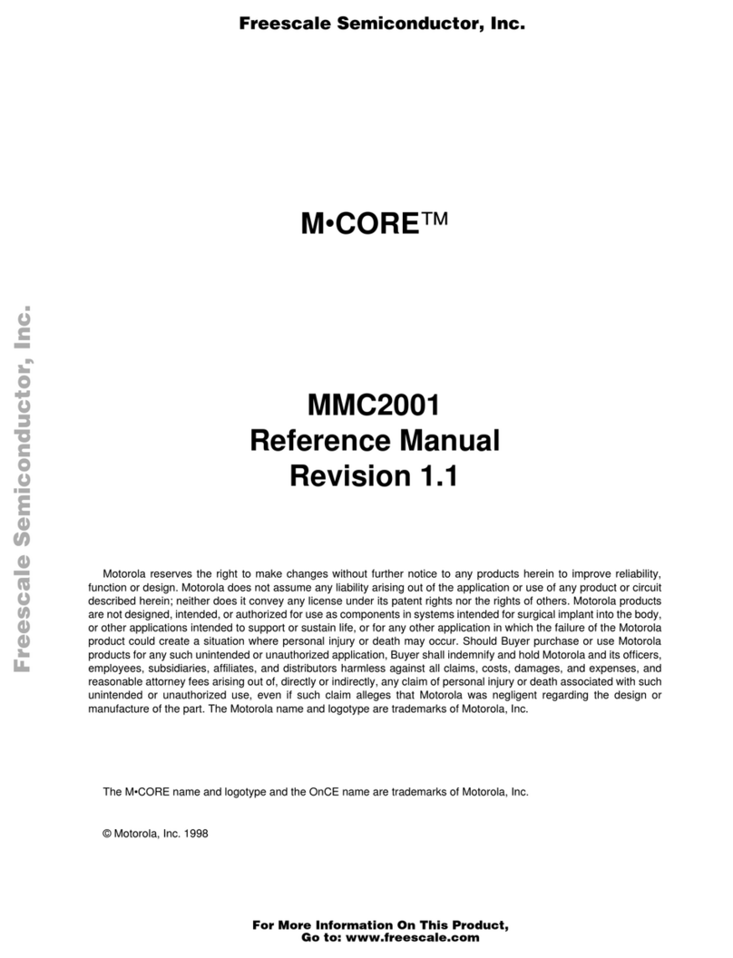 Motorola M-CORE MMC2001 Series User manual