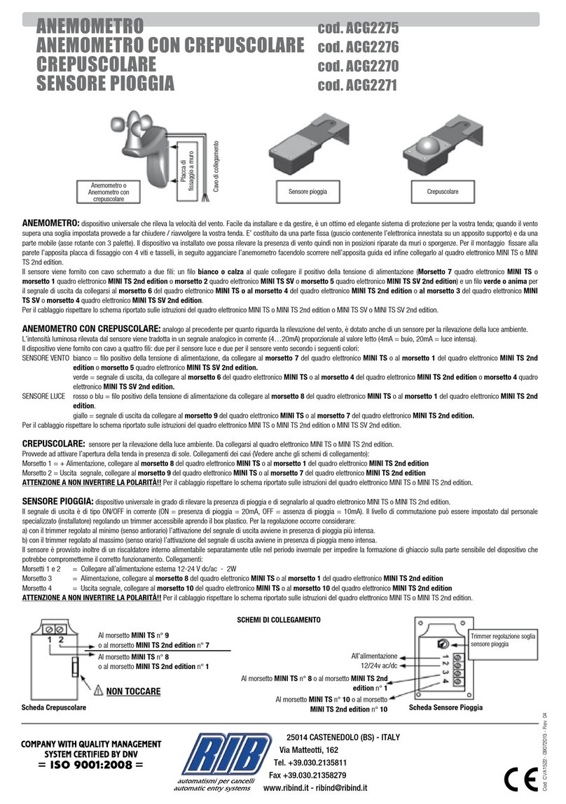 RIB ACG2275 quick start guide
