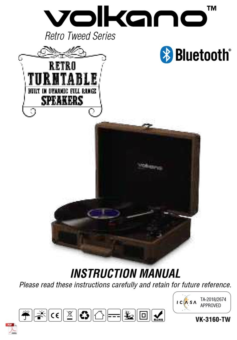 volkano Retro Tweed Series instruction manual