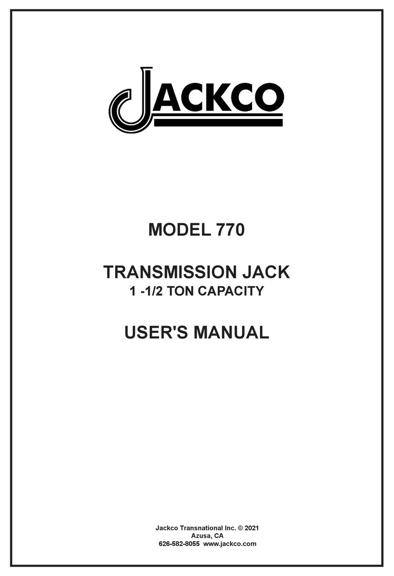 Jackco 770 User manual