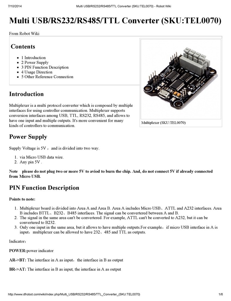 DF ROBOT TEL0070 manual