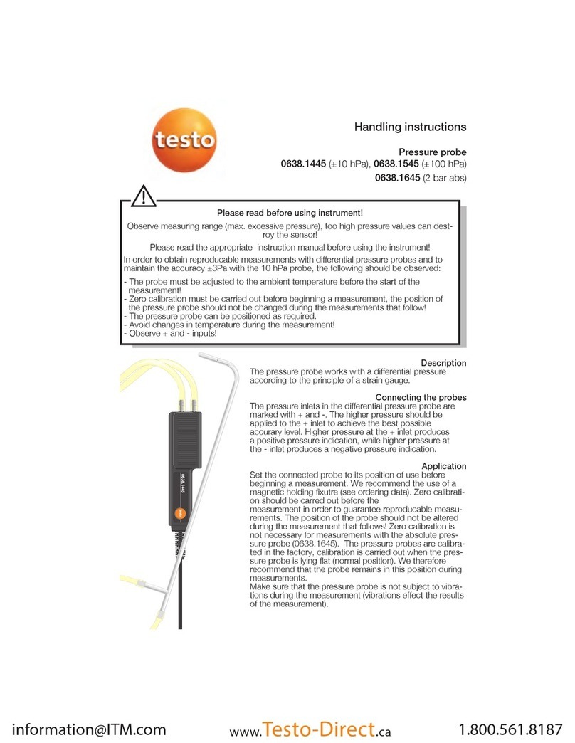 TESTO 0638.1445 User manual