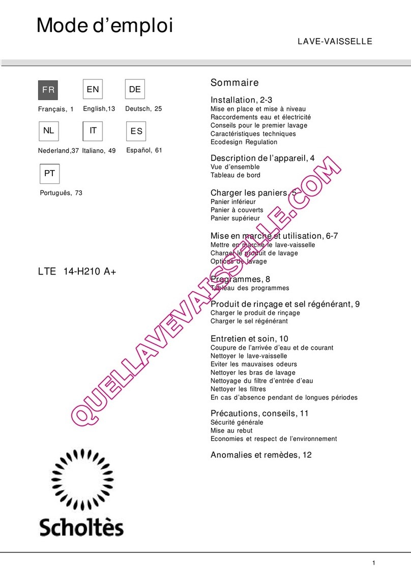 SCHOLTES LTE 14-H210 A+ User manual