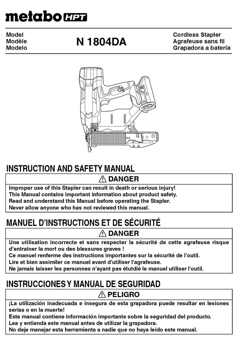 Metabo HPT N 1804DA Instruction and safety manual