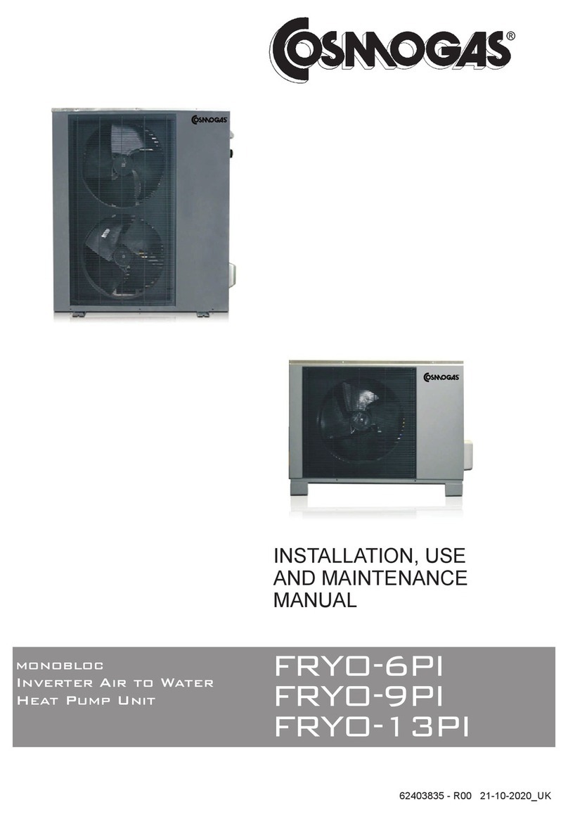 COSMOGAS FRYO-6PI Instructions for installation, use and maintenance manual