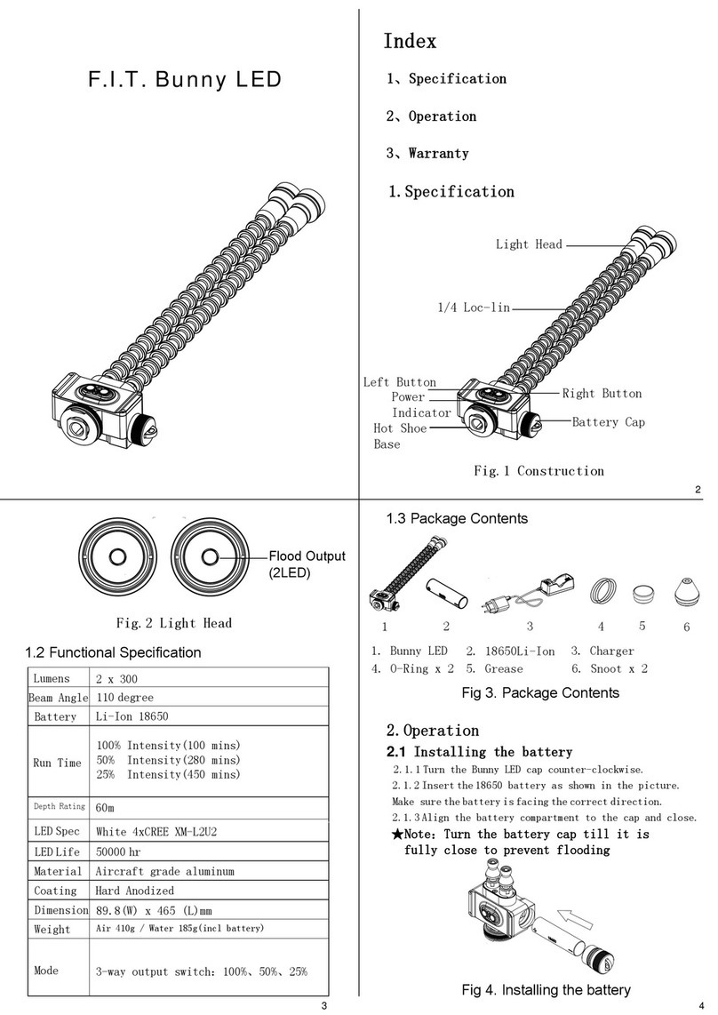 F.I.T. Bunny LED quick start guide