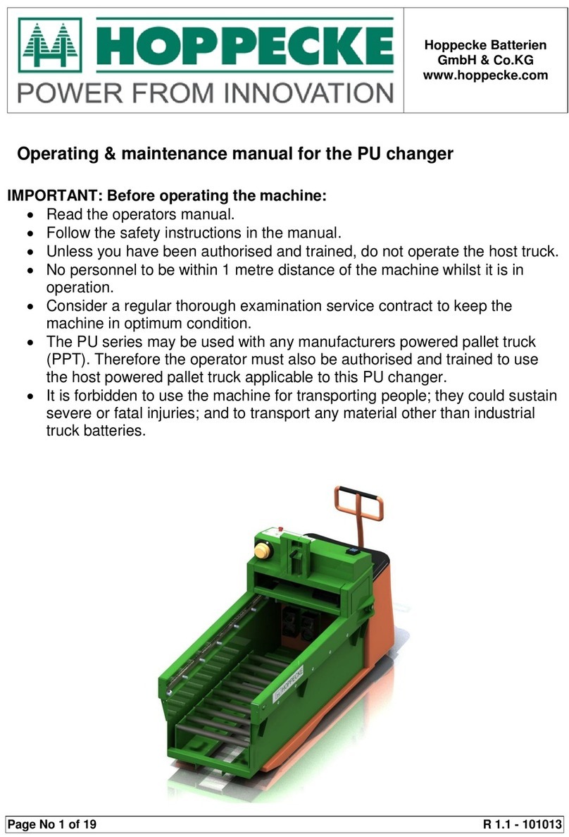 Hoppecke PU operating & maintenance manual