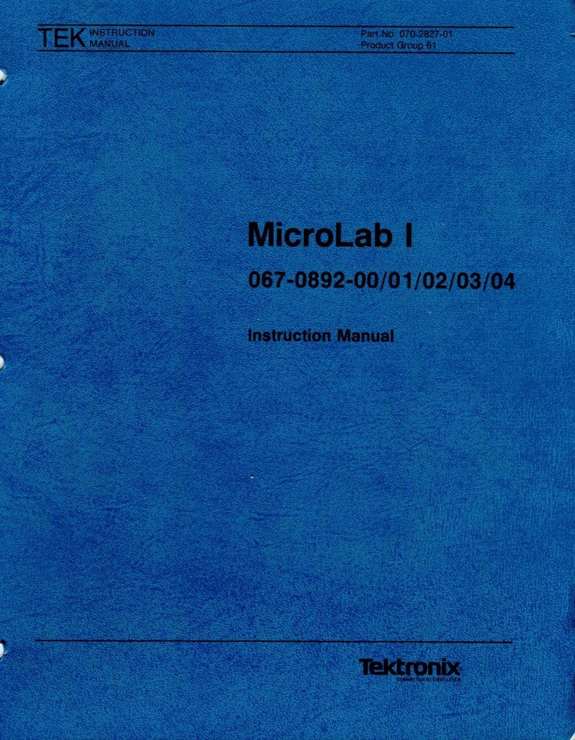 Tektronix MicroLab | User manual