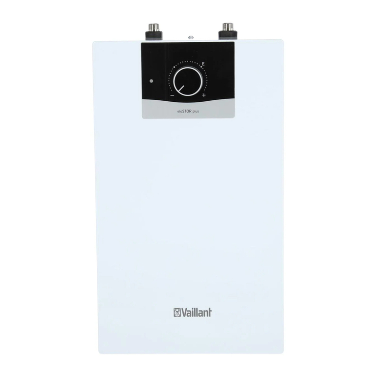 Vaillant eloSTOR plus Installation and maintenance instructions