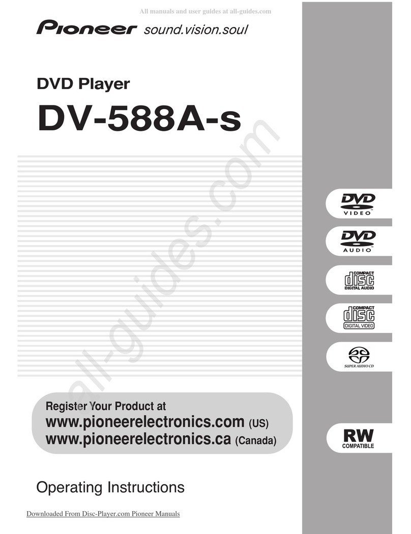 Pioneer DV-588A-S User manual