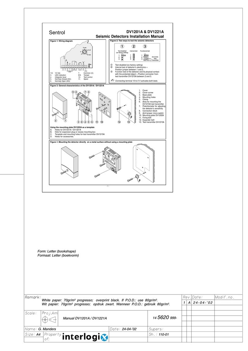 Interlogix Sentrol DV1201A User manual