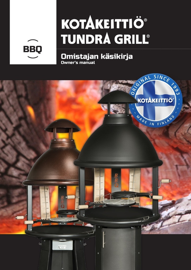 Pisla Kotakeittio Tundra Grill owner's manual