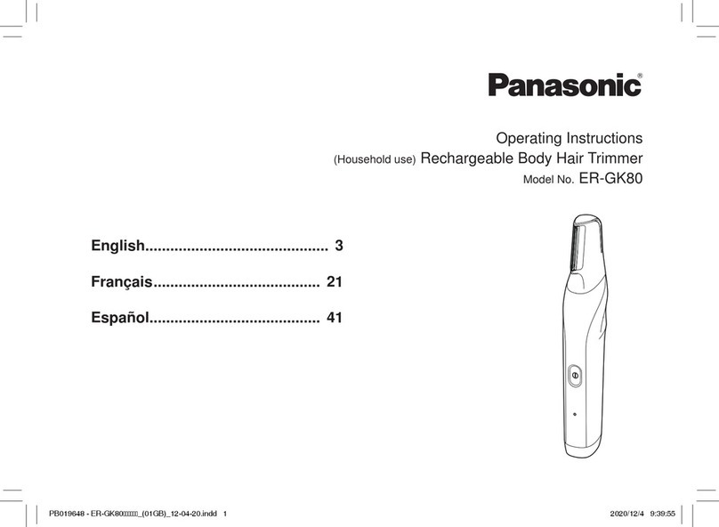 Panasonic ER-GK80 User manual