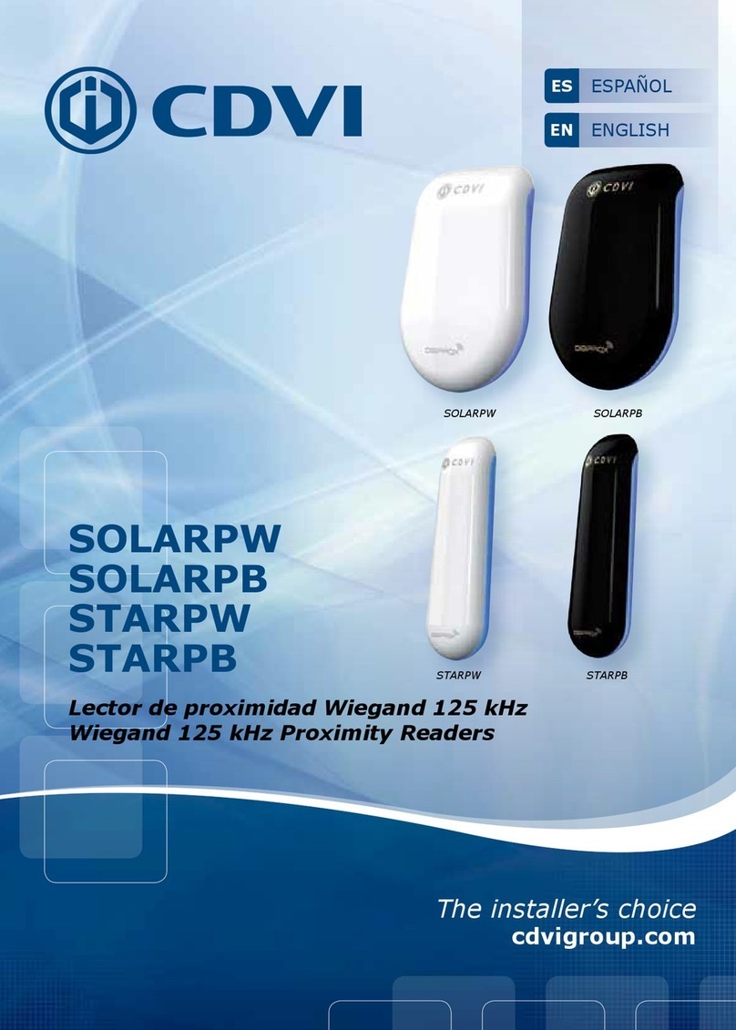 CDVI SOLARPW User manual
