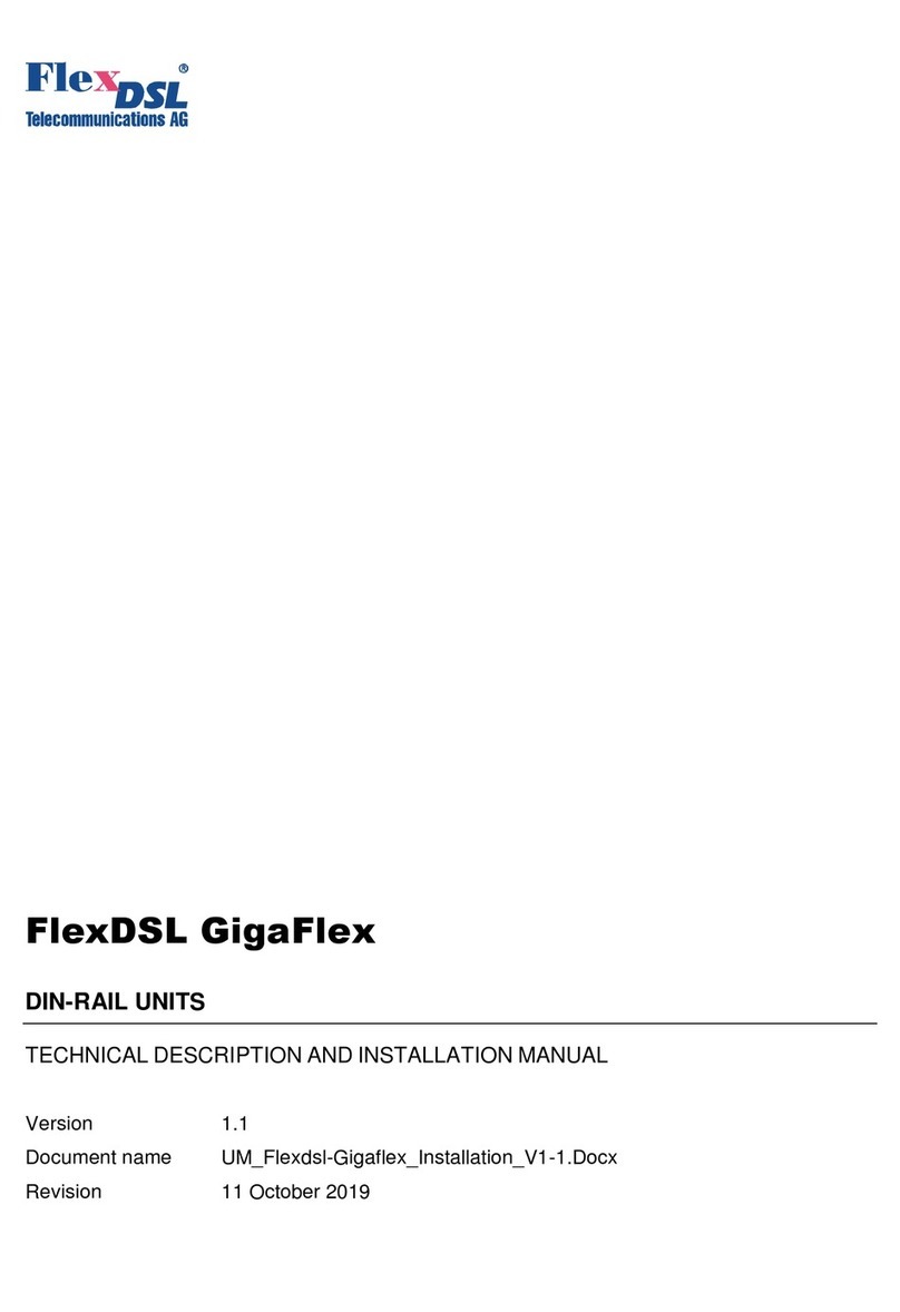 FlexDSL GigaFlex Series installation manual