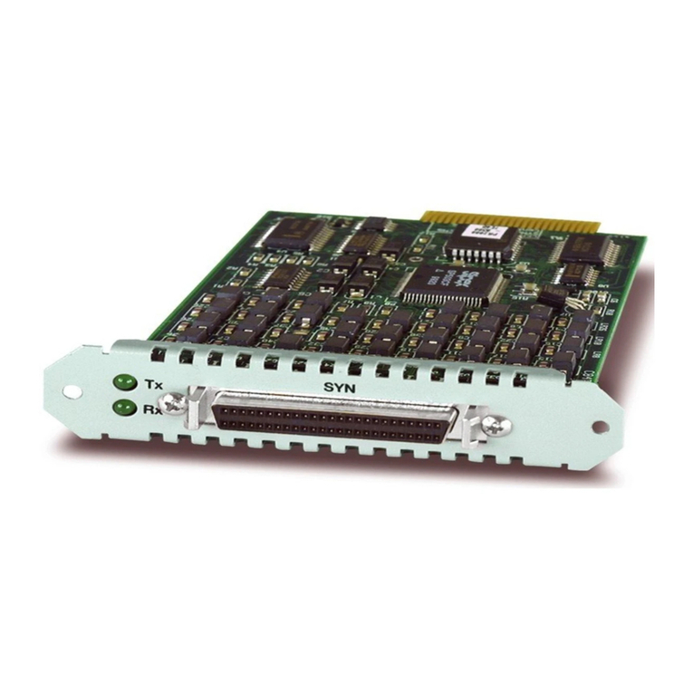 Allied Telesis AT-AR020 PRI E1/T1 Installation and safety guide