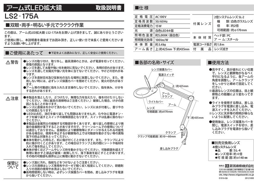Niigata seiki LS2-175A User manual