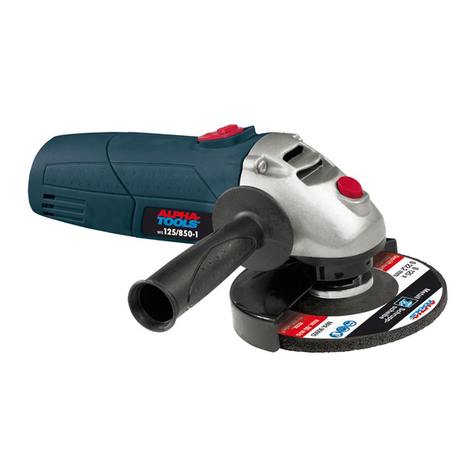 Alpha tools WS 125/850-1 User manual