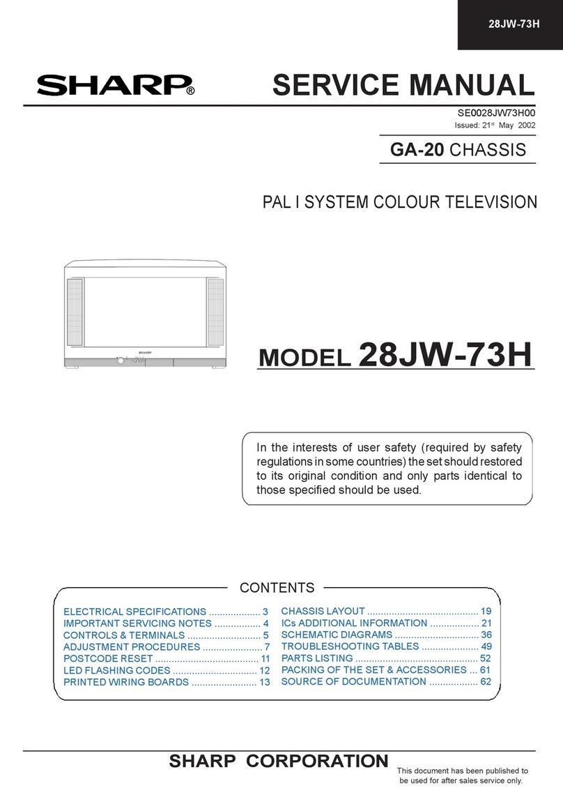 Sharp 28JW-73H User manual Sharp 28JW-73H User manual