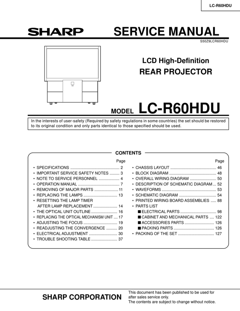 Sharp LC-R60HDU User manual Sharp LC-R60HDU User manual