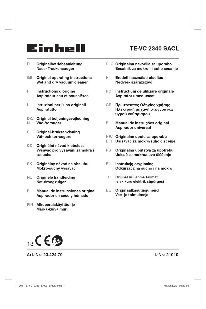 EINHELL TE-VC 2340 SACL User manual