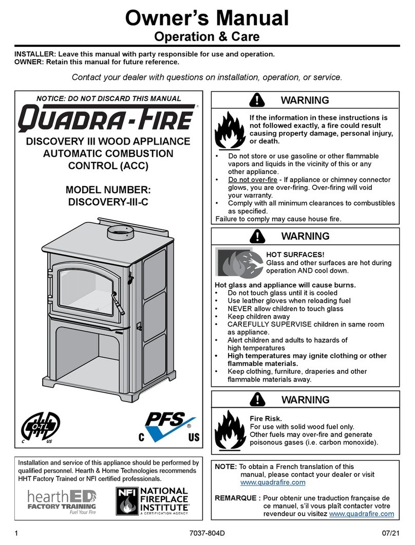 Quadra-Fire DISCOVERY-III-C User manual