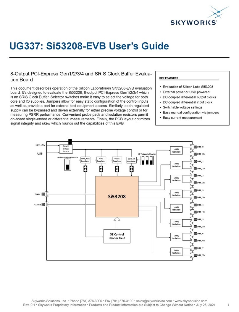 Skyworks Si53208 User manual