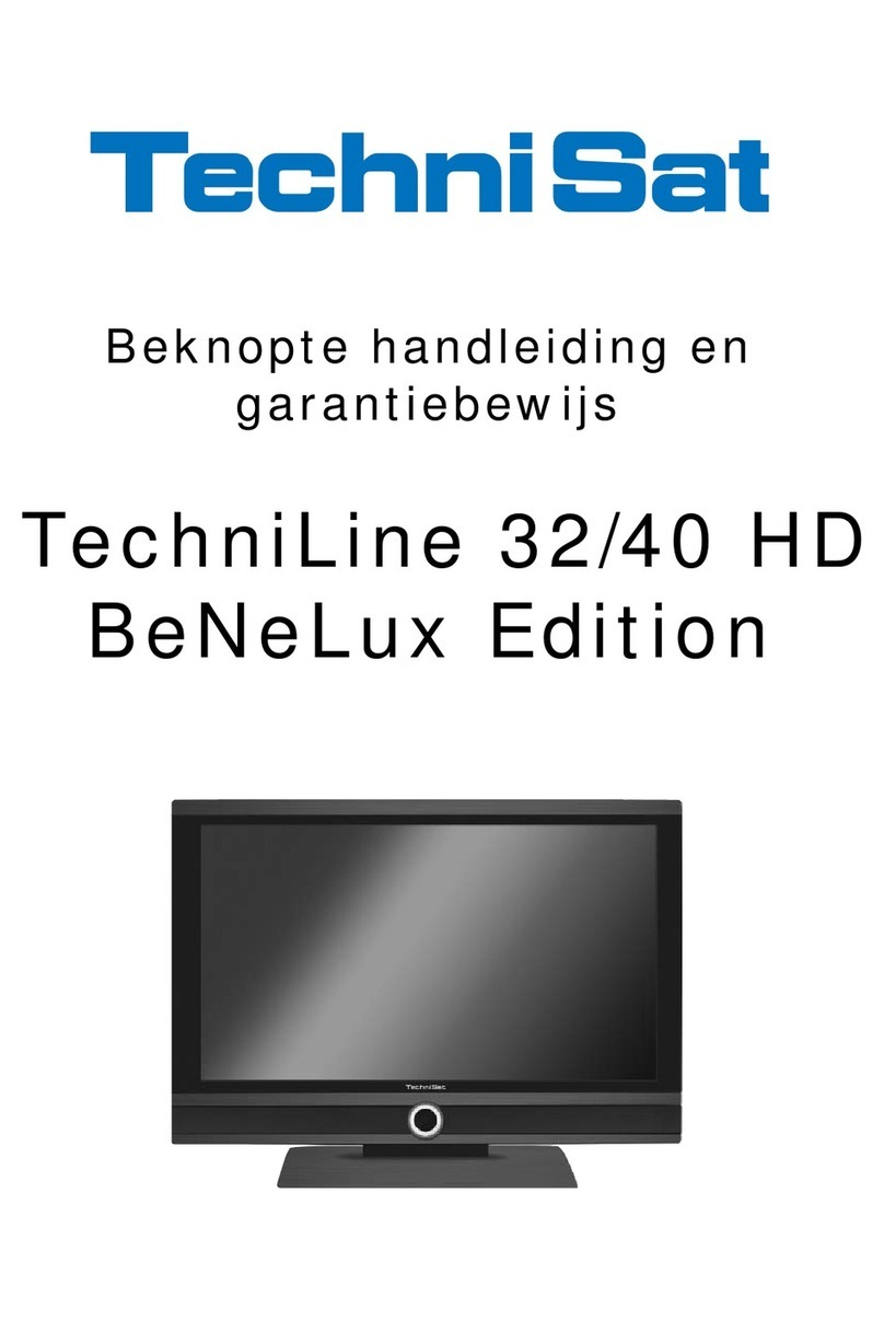 TechniSat TechniLine 32 HD Quick start manual and warranty documentation