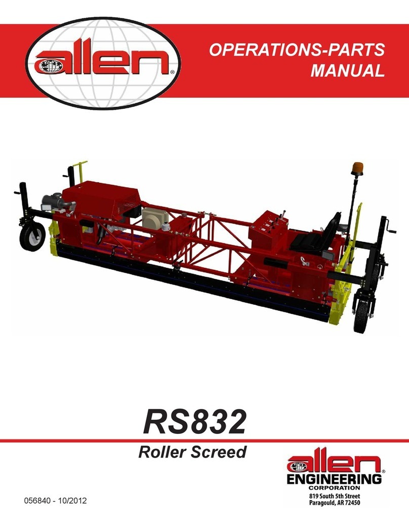 Allen Engineering Corporation RS832 Operations & parts manual Allen Engineering Corporation RS832 Operations & parts manual