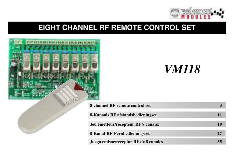 Velleman vm118 User manual Velleman vm118 User manual