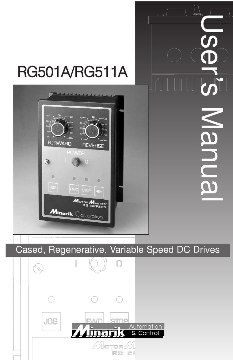 Minarik RG501A user manual Minarik RG501A user manual