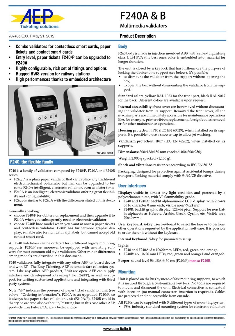 AEP F240A Series quick start guide