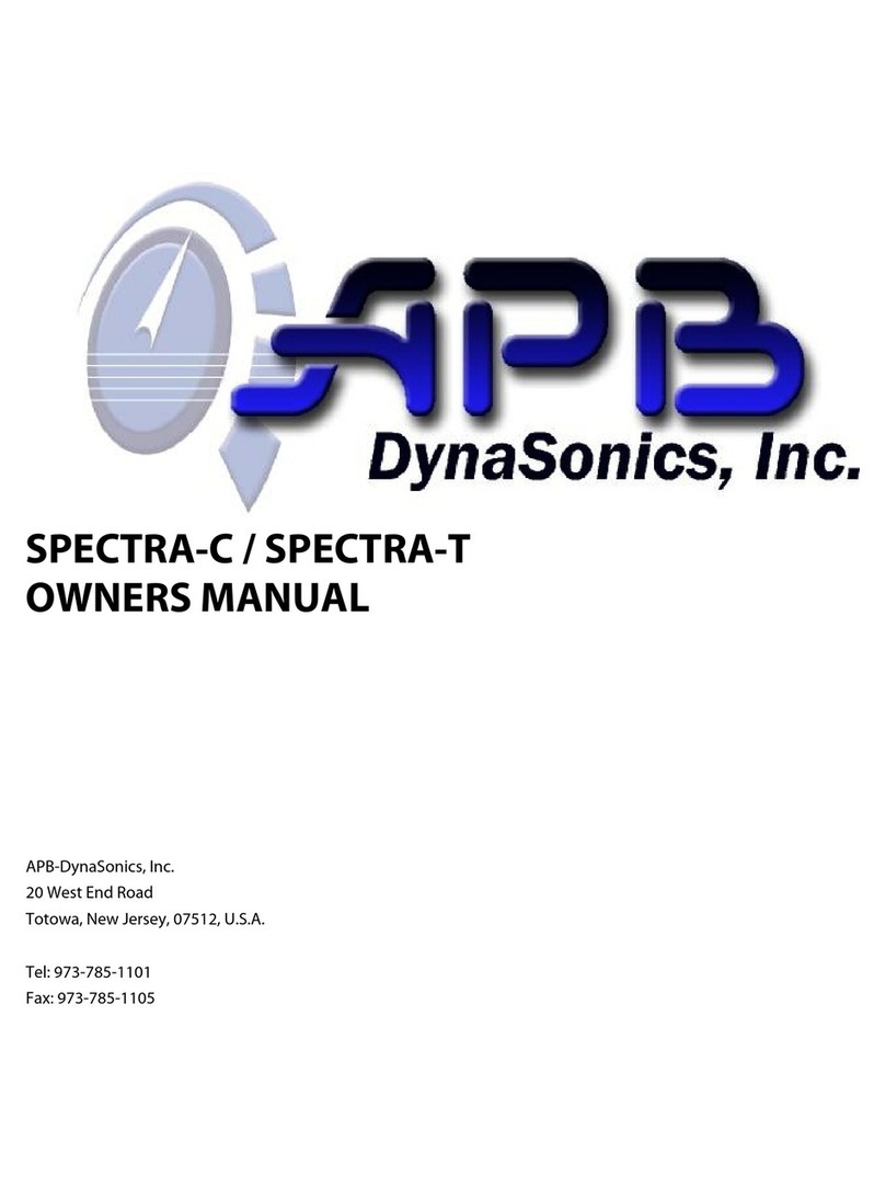 APB-DynaSonics SPECTRA-C owner's manual